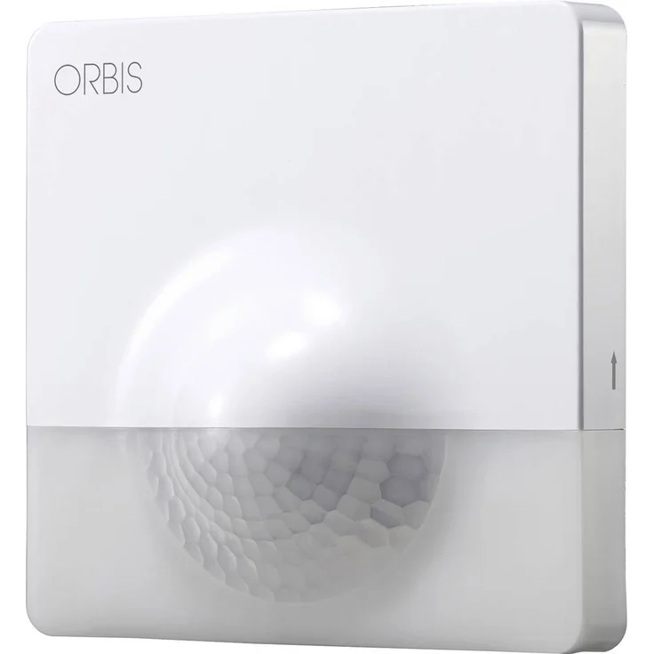 ORBIS Zeitschalttechnik OB131512, Aufputz PIR-Bewegungsmelder 200°, Weiß, IP55, für Hotel und Büro