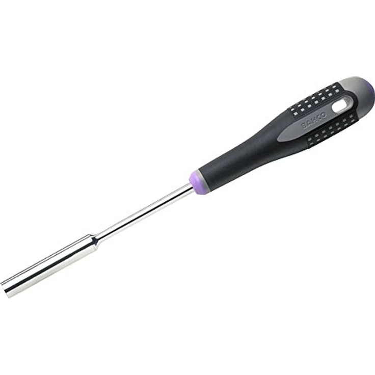 Bahco ERGO Steckschlüssel, Schraubenzieher für Sechskantschrauben mit langer Aufnahme und Gummigriff, 5,5 mm x 125 mm – Bild 1