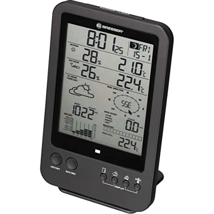 Bresser wetterstation 5-in-1 12 x 19 cm schwarz-weiss – Bild 3