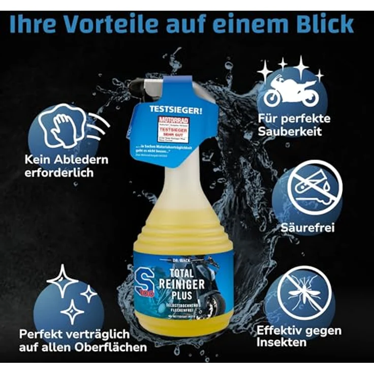 DR WACK Dr. Wack S100 Total Reiniger+ 750 ml Auto-Reinigungsmittel, neue Formel mit höchster Reinigungsleistung, säurefrei – Bild 6