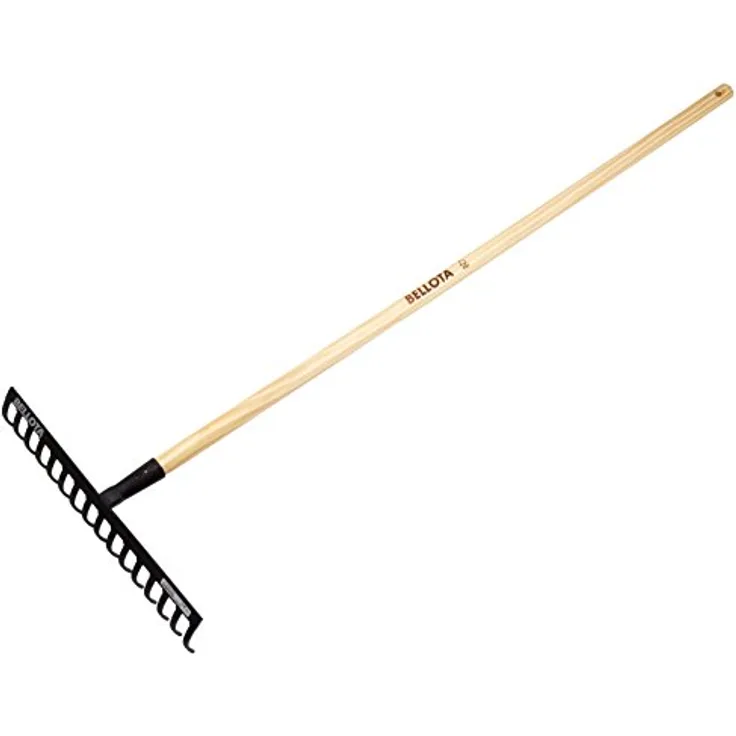 Bellota Holz 951-12 CML-Gartenrechen 12 mittlere Zähne mit Griff 1500 mm