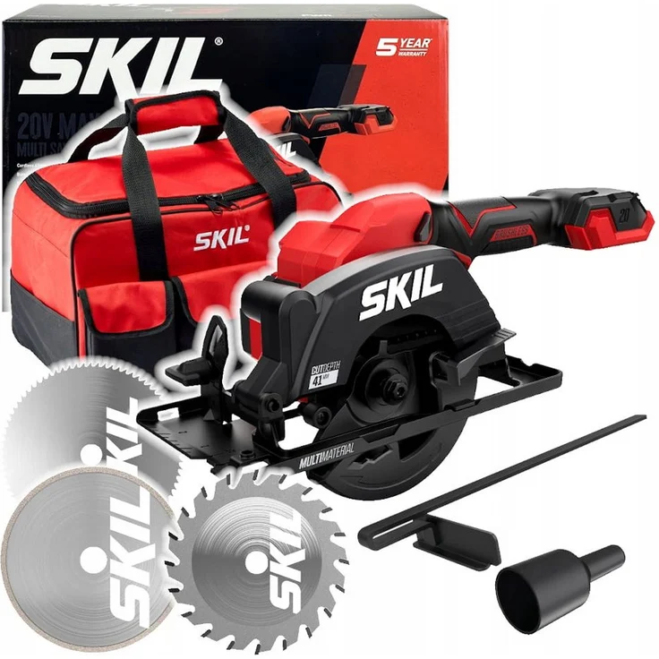 SKIL Akku-Handkreissäge 20V 3540 FA, Kompakte Kreissäge mit bürstenlosem Elektronikmotor und LED-Beleuchtung