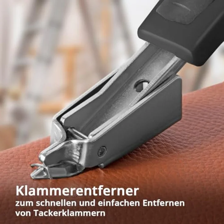 STAHLWERK Handtacker Set HTS-100 ST, inklusive Klammerentferner, 1500 Klammern (500 D-Klammern, 500 U-Klammern, 500 T-Nägel) für professionelle Anwendungen – Bild 4