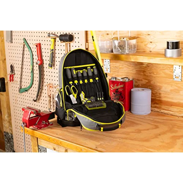 Ryobi Werkzeug-Rucksack, 20 kg belastbar, Stabil und Wasserfest, Werkzeugtasc... - RYOBI – Bild 6