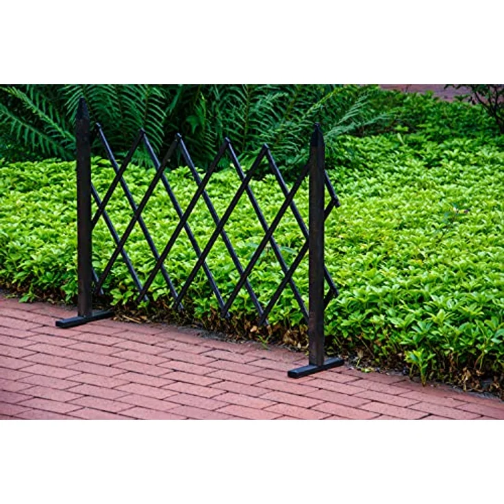 dobar Rankgitter Gr. S, faltbar, BxTxH: 110x28x80 cm, schwarzes Kiefernholz, wetterfest, FSC®-zertifiziert – Bild 4