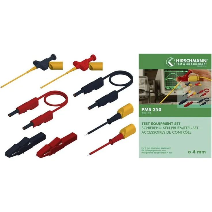 SKS Hirschmann PMS 250 Prüfspitzen-Set, Schiebehülsen-Prüfmittel für 4 mm System, 1 St., schwarz/rot