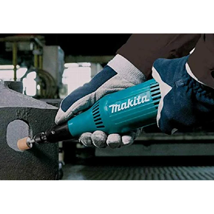 Makita GD0603 Geradschleifer 6 mm, 240 W, Schwarz, Blau – Bild 5