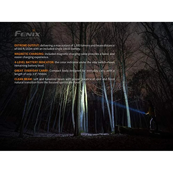 Fenix Taschenlampe E30R LED Taschenlampe-50.000 Stunden Lebensdauer – Bild 5