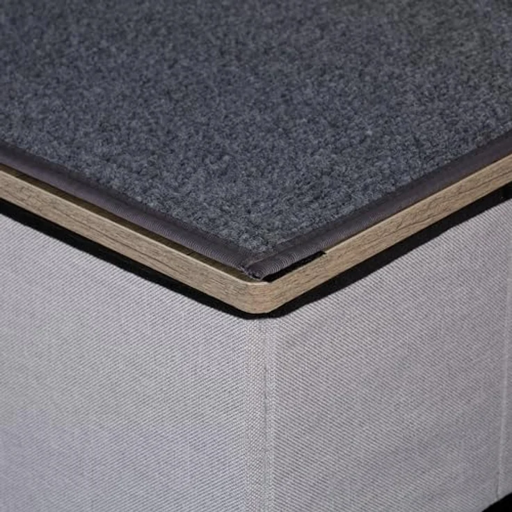 relaxdays Haustiertreppe Hundetreppe 3 Stufen mit Höhle - Ideal für kleine und ältere Tiere, Grau/Schwarz – Bild 6