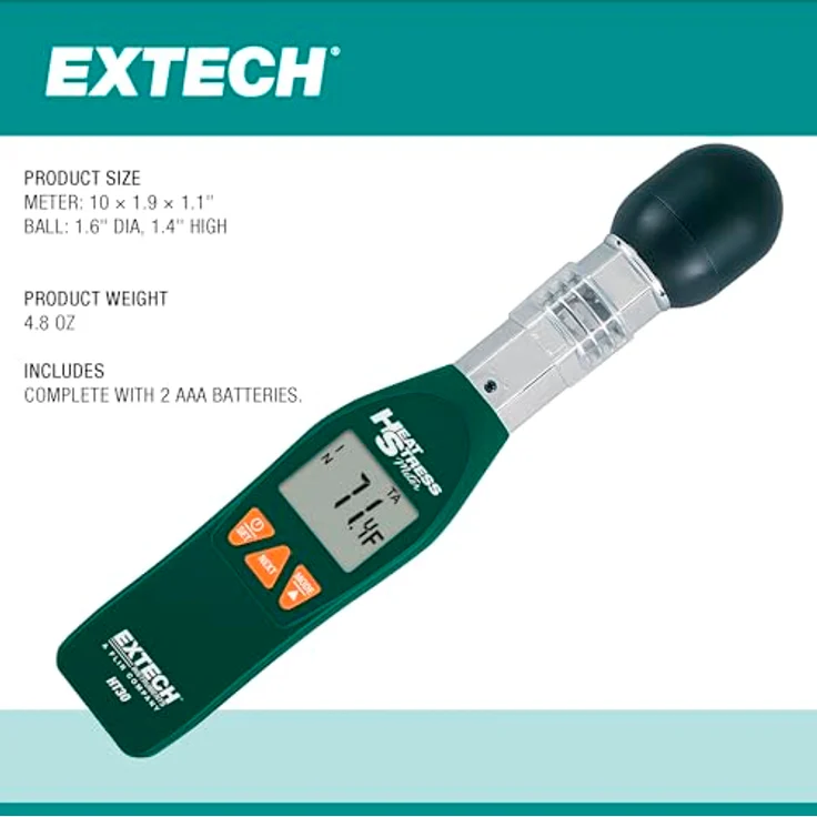 Extech HT30 Temperatur-Messgerät 0 - 80°C – Bild 7