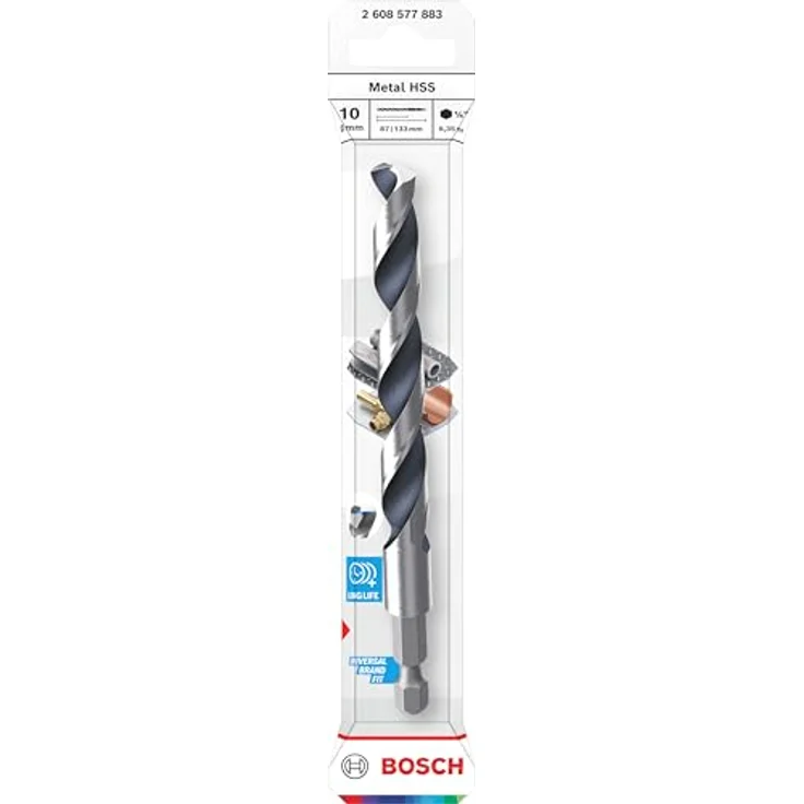 Bosch Accessories 2608577883 Metall-Spiralbohrer, HSS mit Hitzebeständigkeit, 1 Stück – Bild 2