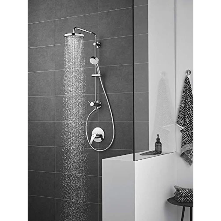 GROHE Tempesta 210 - Kopfbrause (wassersparend, Ø 210 mm, Antikalk-System, perfektes Strahlbild), chrom, 26410000 – Bild 4