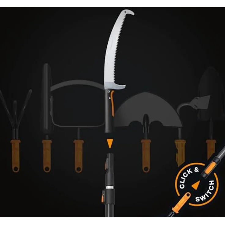 Fiskars Wertastungssäge OneClick, Handsäge mit gehärtetem Stahl-Sägeblatt und integriertem Haken, geeignet für Äste bis 20 cm – Bild 4