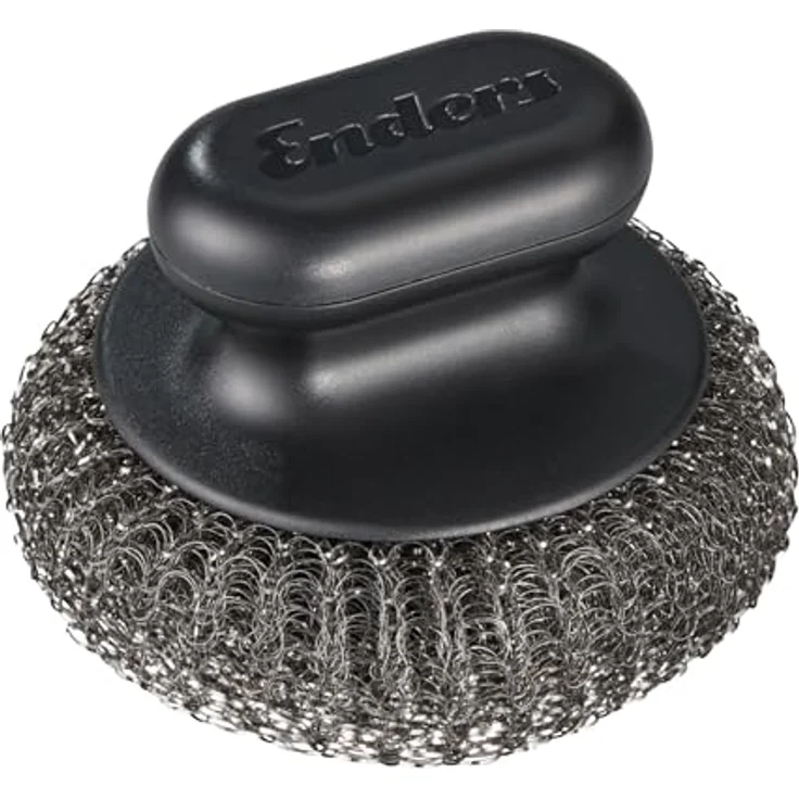 Enders® Grillbürste rund #8828, Edelstahlgewebe für materialschonende Reinigung, geeignet für emailliertes Gusseisen und Edelstahl – Bild 1