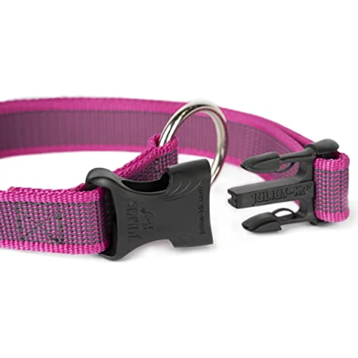JULIUS K-9 225CG-PN Color und Gray Halsband, 25mm x 39 - 65 cm, verstellbar, rosa-grau – Bild 4