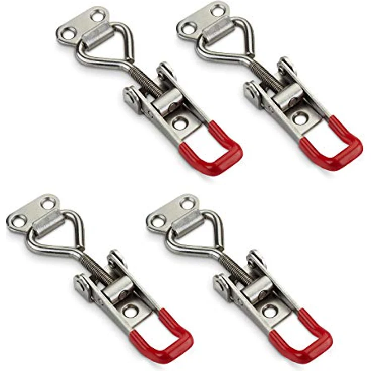 4er Set JUNKER Spannverschluss M5 (Haltekraft 165kg) Edelstahl SS304 verstellbare Halteklaue – Bild 1