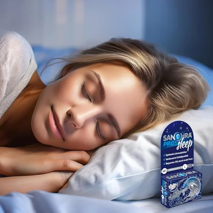 SANOHRA pro sleep Ohrstöpsel Größe L, Anatomisch optimierte seitenschläfertaugliche Gehörschutzstöpsel mit 24 dB Lärmschutz, wiederverwendbar, Made in Germany – Bild 3