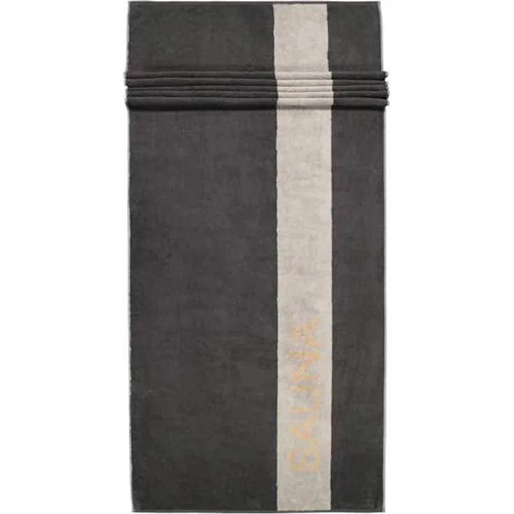 Cawoe Saunatuch 6238, Grau, 80x200 cm, hochwertiges Textil, sportlich-elegantes Design, hautfreundlich, für Sauna und Wellness – Bild 1