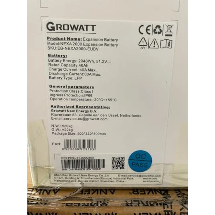 Growatt Nexa 2000, All-in-One Solar Speicher 2048Wh, IP66, einfache Installation für Balkonkraftwerke – Bild 3