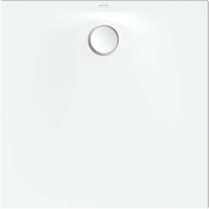 Bette BETTE 4011-000AS Duschwanne Rechteck Ultra Space 15, titanemaillierter Stahl, 900 x 900 mm, schalldämpfend, flexible Installation