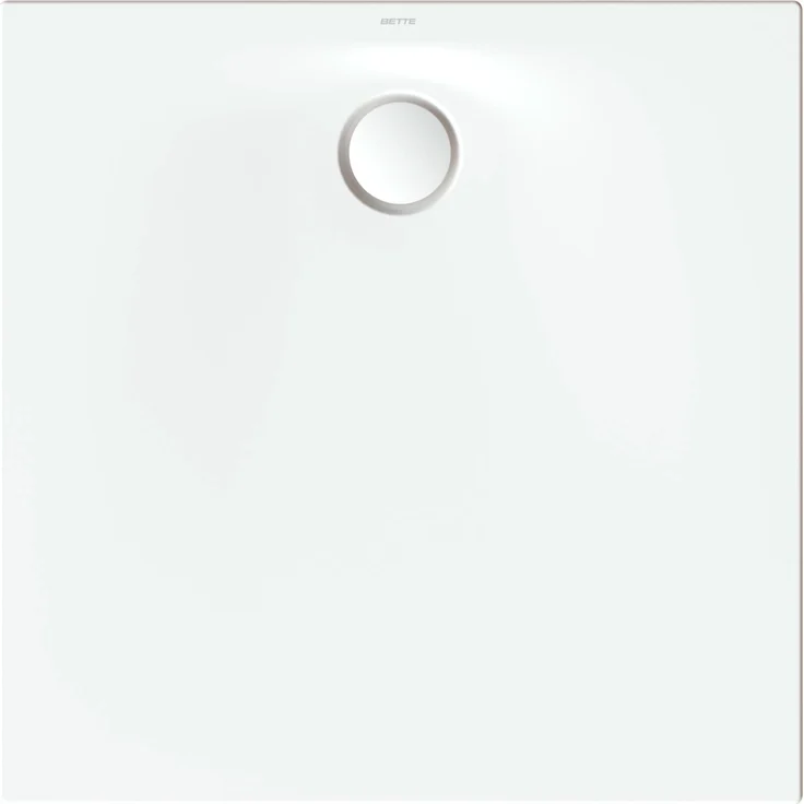 Bette 4011-000PLUS Duschwanne Rechteck Ultra Space 15, titanemaillierter Stahl mit schalldämmenden Matten, 900 x 900 mm, flache Einstiegshöhe