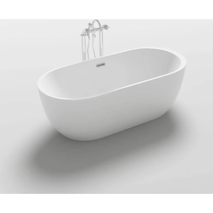 HOME DELUXE Freistehende Badewanne CODO - Weiß – Bild 1