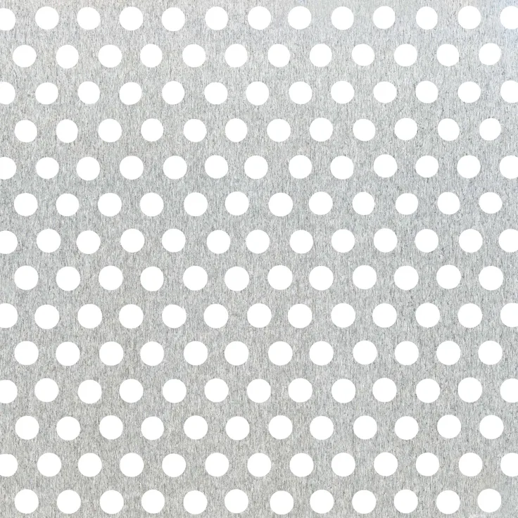 Alberts Lochblech | runde Lochung | Aluminium, natur | 120 x 1000 x 0,8 mm 
(464233)
