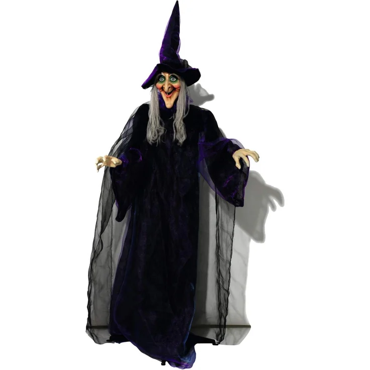 EUROPALMS Halloween Figur Hexe, animiert 175cm – Bild 1