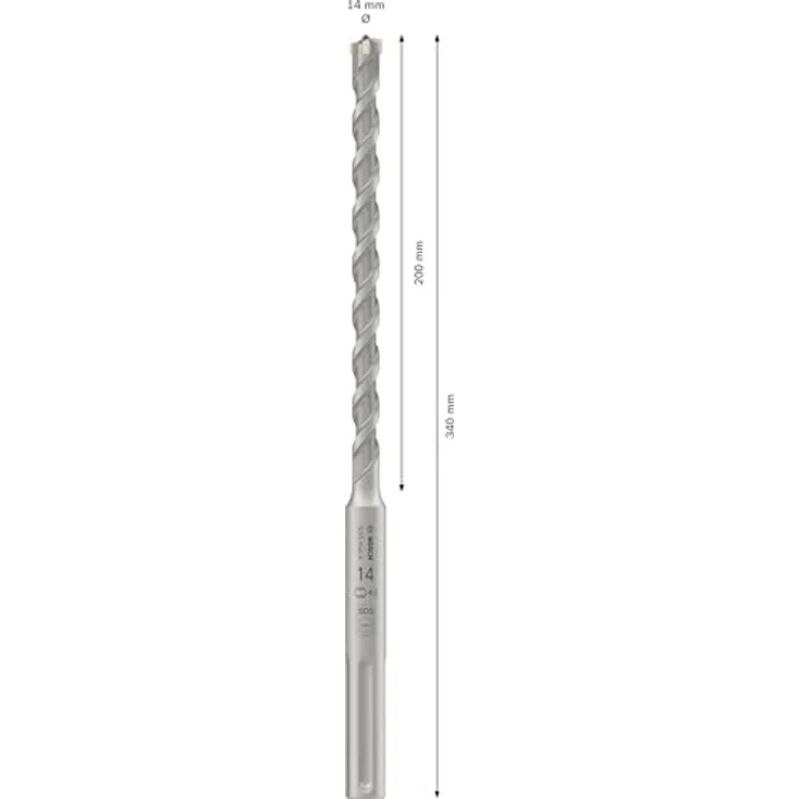 Bosch 1x PRO SDS max-4 Hammerbohrer, für Stahlbeton und Betonblockstein, Ø 14,00 mm, mit Professional Zubehör, für Bohrhammer – Bild 3