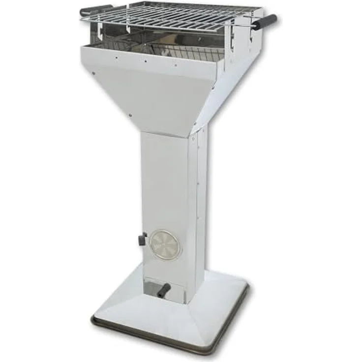 Activa Holzkohlegrill Säulengrill Saalfeld, Holzkohlegrillfläche 36 x 36 cm – Bild 2