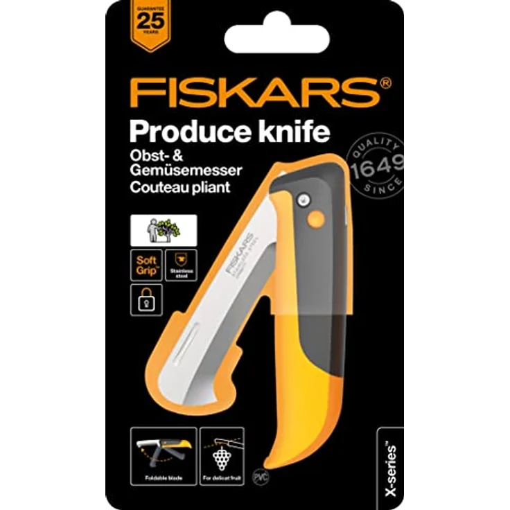 Fiskars X-Series™ Unkrautstecher, klappbares Gartenmesser mit rostfreier, gebogener Klinge für präzise Schnitte – Bild 7