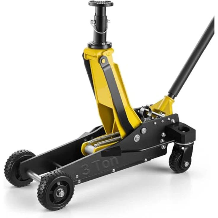 VEVOR Hydraulischer Rangierwagenheber STD01-030A, 3 t Tragkraft, Aluminium & Stahl, Doppelkolben-Schnellhubpumpe, 15–59 cm Hubbereich für SUVs – Bild 1