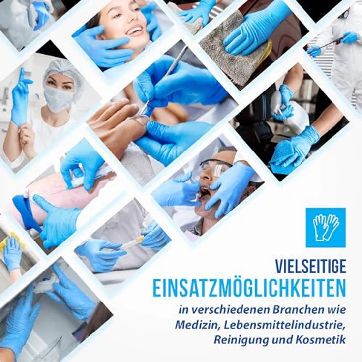 IEA Medical Nitrilhandschuhe blau – Bild 7