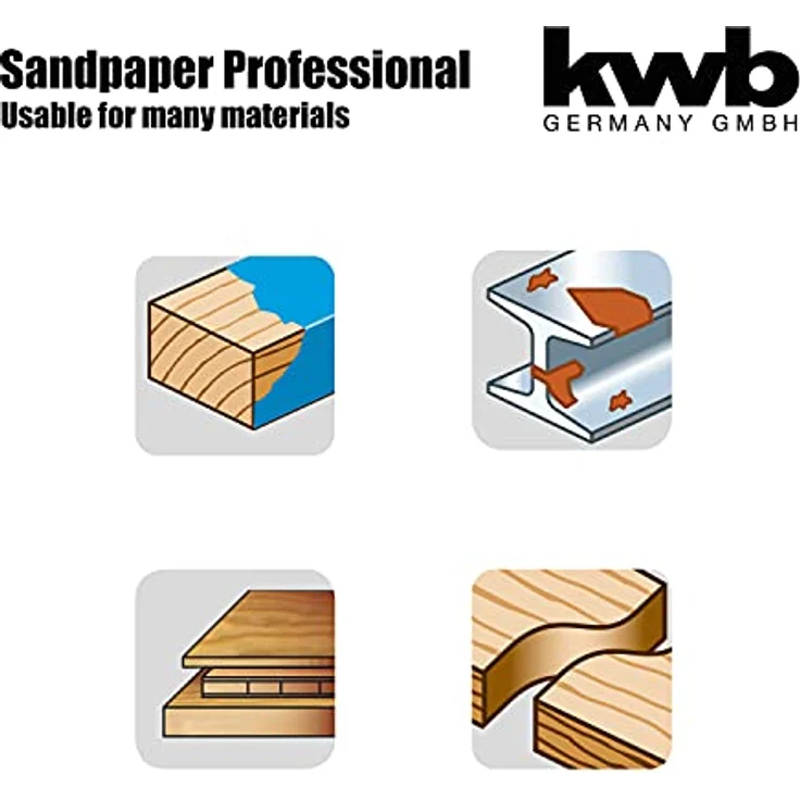 KWB 8181-12 Schleifstreifen, Holz & Metall, 93 x 230 mm, gelocht, TYP A - Preisvergleich – Bild 5