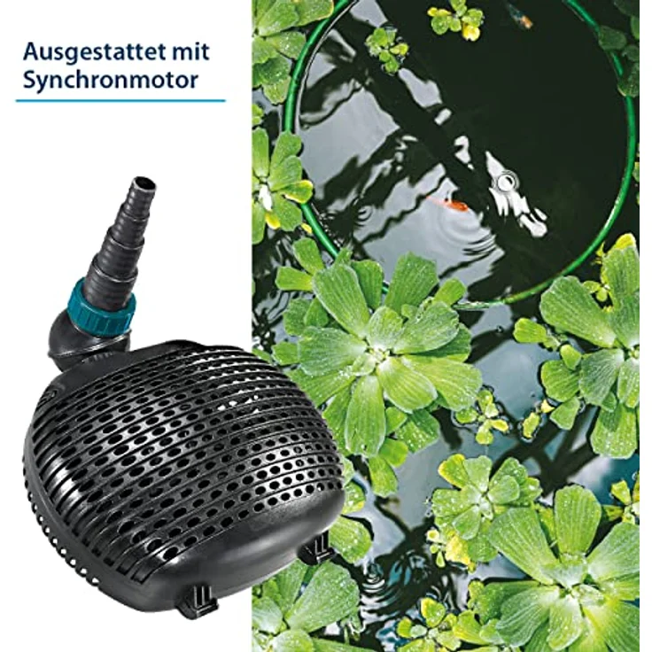 Aqua Forte Filter--Teichpumpe EC-10000 10m³-h, Förderhöhe 5m, 68Watt – Bild 5