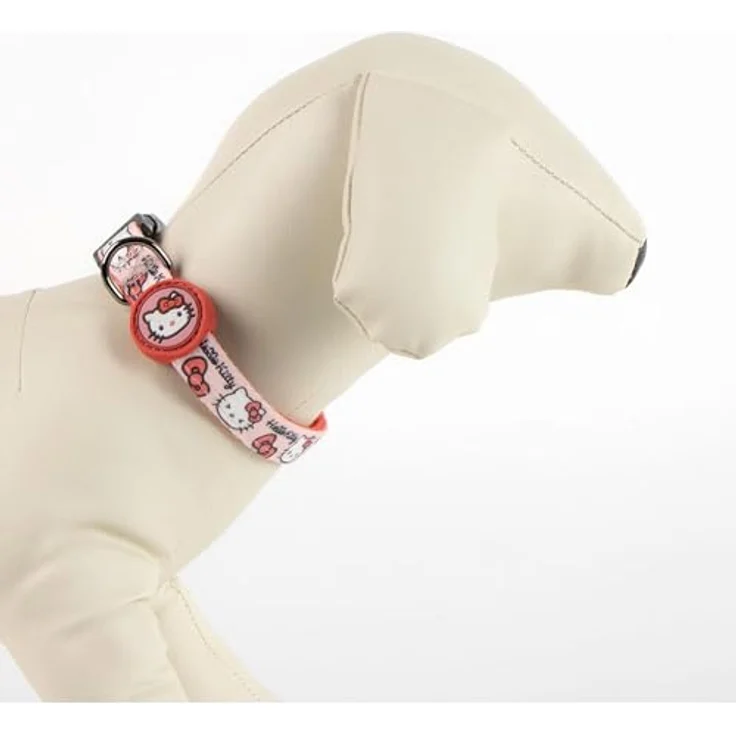 Cerda Hello Kitty Hunde-Halsband, verstellbar, robust & bequem aus 100% Polyester, XXS/XS – Bild 4