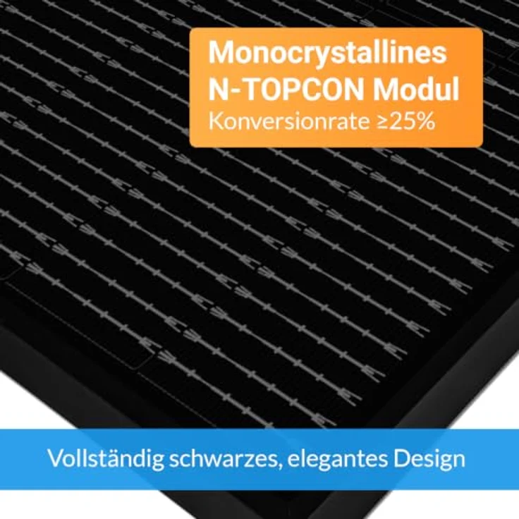 SUNSHARE Ray 1140 W Balkonkraftwerk Set, 2 kWh Glory Speicher mit Halterung, kompakte N-Typ TOPCon Solarmodule und App-Steuerung – Bild 5