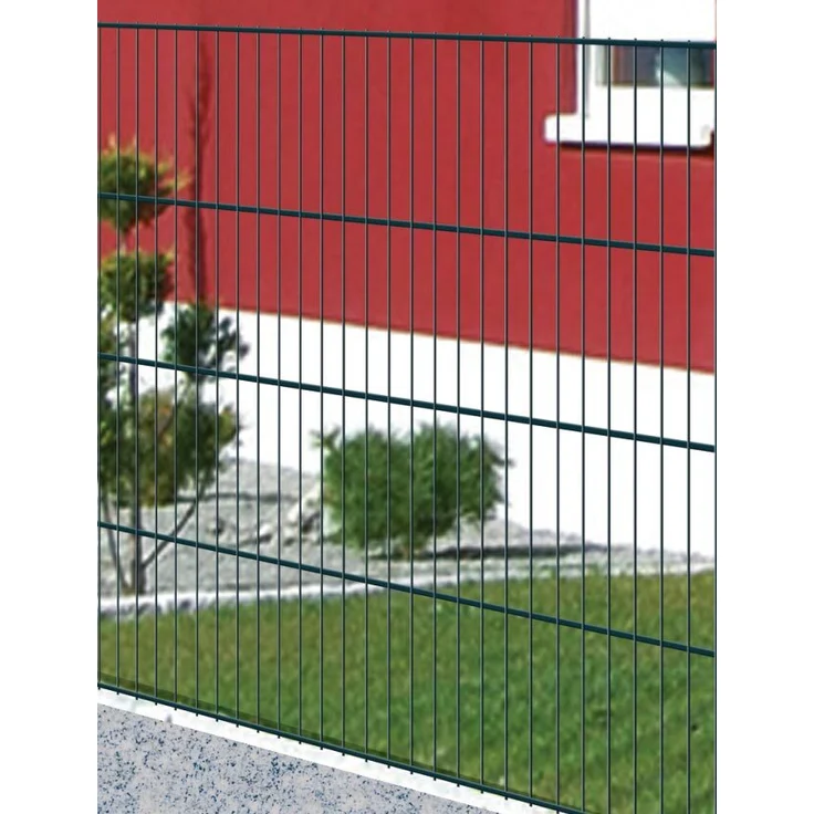 Peddy Shield Stabmattenzaun Set, 30m in grün, Höhe 75 cm, inkl. 15 Matten & 16 Pfosten