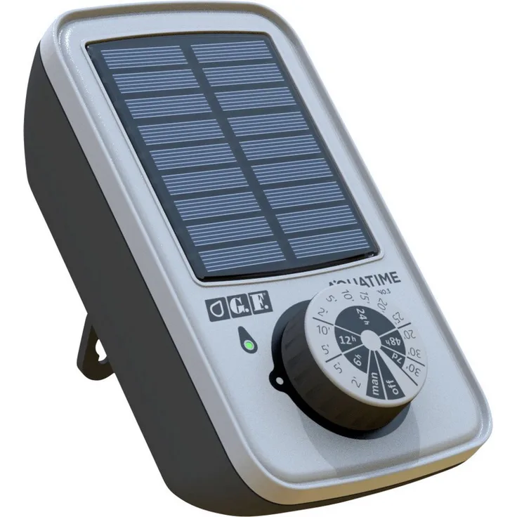Hozelock GF80006165, Solar-Wassertimer-Set mit 13 Bewässerungsprogrammen für bis zu 20 Kübelpflanzen, inklusive Pumpenfunktion und Zubehör
