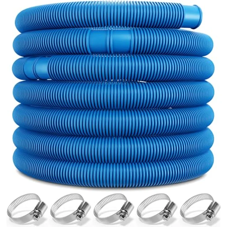 Monzana Schwimmbadschlauch flexibel formstabil UV-Beständig Muffen Schwimmbadschlauch Pumpenschlauch Wasserschlauch Saugschlauch – Bild 2