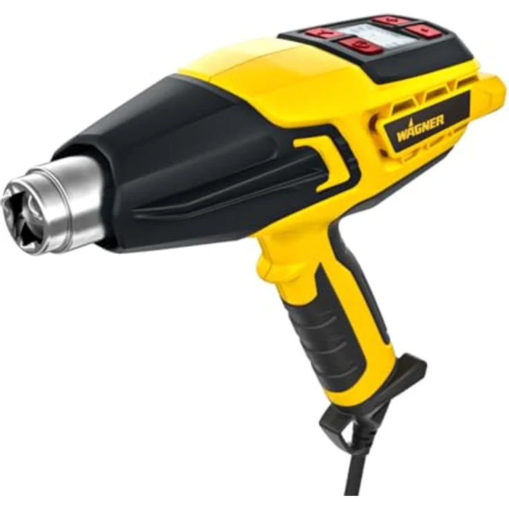 WAGNER Heißluftpistole FURNO 750 - max. 630°C,2000 W, Luftmenge 820 l-min, ergonomischer Handgriff inkl. Abstrahl-, Reflektor-, Zentrier-, Breitstrahldüse, Farbschaber & LCD-Anzeige – Bild 2