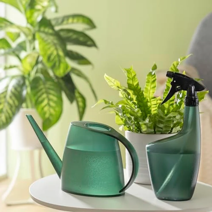 Scheurich Gießkanne Lilly, 1,5 l, ergonomischer Griff, tropfenfreies Gießen, Clear Viridian – Bild 2