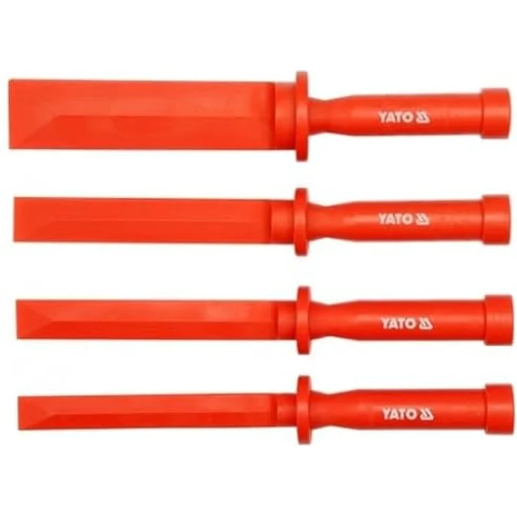Yato yt-0847 Kit Schaber aus nylonverstärktem Kunststoff, 4 Stück in Orange, Breite 19-37 mm – Bild 3