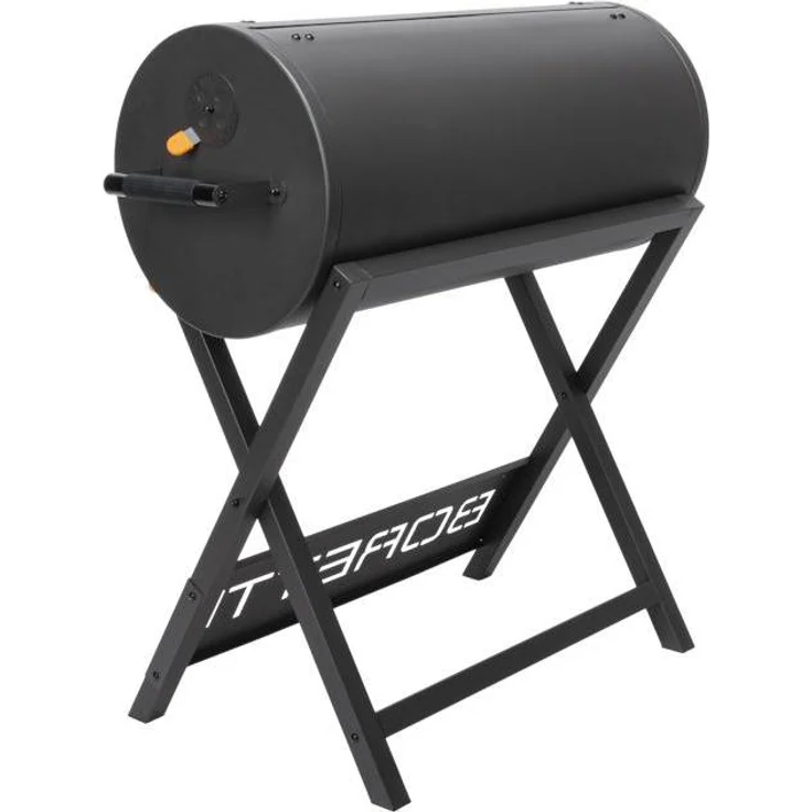 Boretti Barilo 2.0, Holzkohlegrill mit großer Grillfläche, drei Kohlekörben und zwei Gusseisen-Grillrosten, schwarz