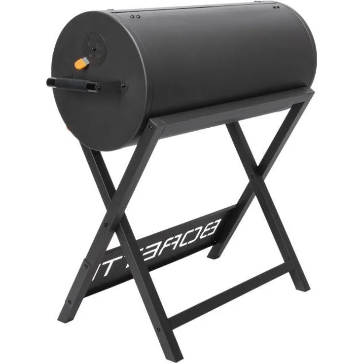 Boretti Barilo 2.0, Holzkohlegrill mit großer Grillfläche, drei Kohlekörben und zwei Gusseisen-Grillrosten, schwarz