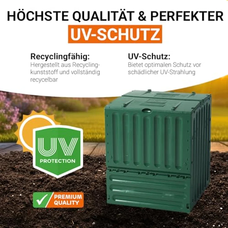 Garantia ECO-KING Komposter 400 L, grün - 627007 – Bild 7