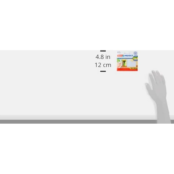 Tesa Protect Filzgleiter, rechteckig, 100mm:80mm, weiß, 1 Stück – Bild 4