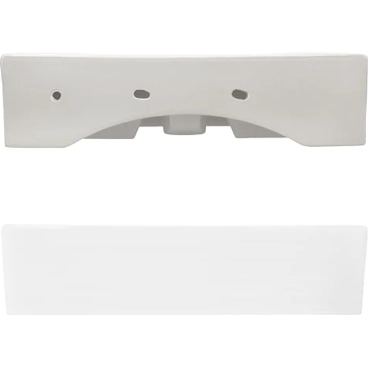 ECD Germany Waschbecken 510 x 360 x 130 mm Keramik Weiß – Bild 4