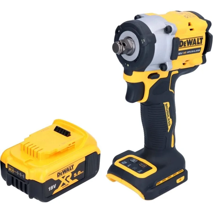 DeWalt DCF 921 N, Akku Schlagschrauber 18 V mit 400 Nm, 1/2" Brushless, inkl. 1x 5,0 Ah Akku - ohne Ladegerät