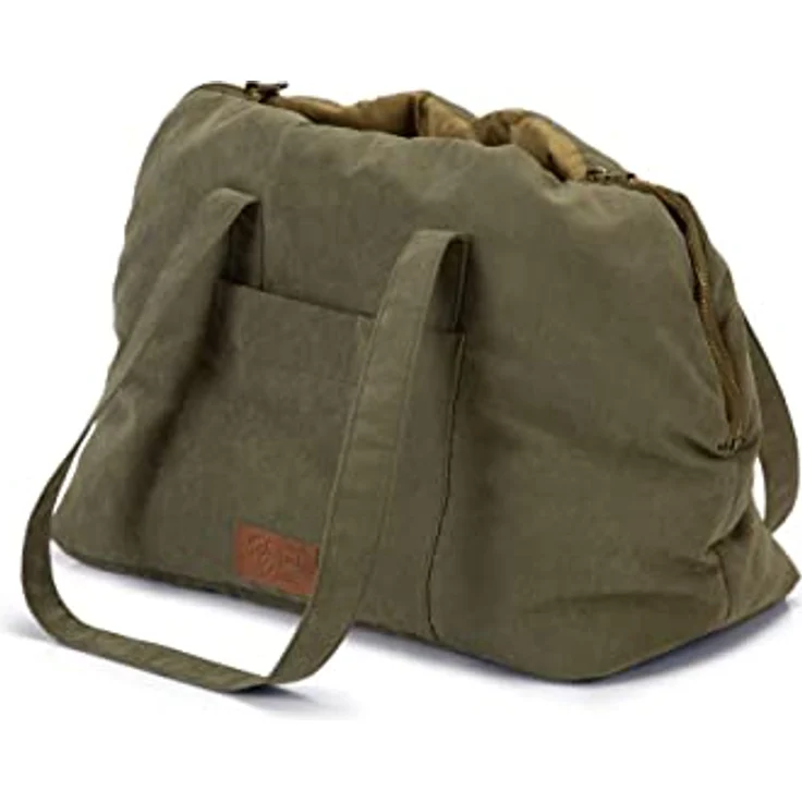 Designed By Lotte Tiertransporttasche Bundu grün, Tragetasche für Hunde mit abnehmbarem Innenbezug – Bild 2